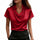 Fashionable Solid-Color Casual Lapel Collar Button-Down Short-Sleeve Shirt