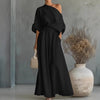 Cropped Off-shoulder Top And Pants Two-piece Set